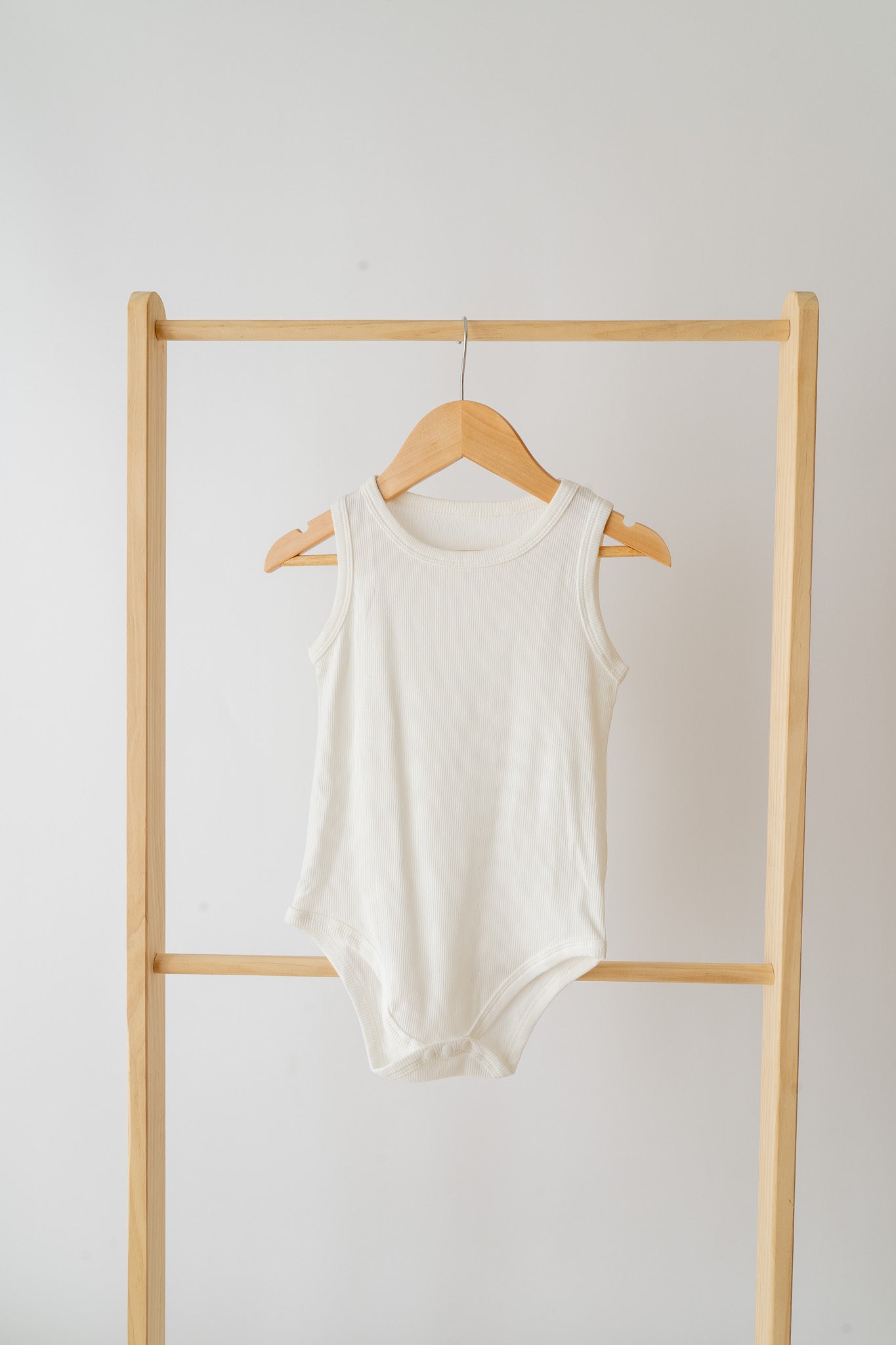 White Ribbed Bodysuit