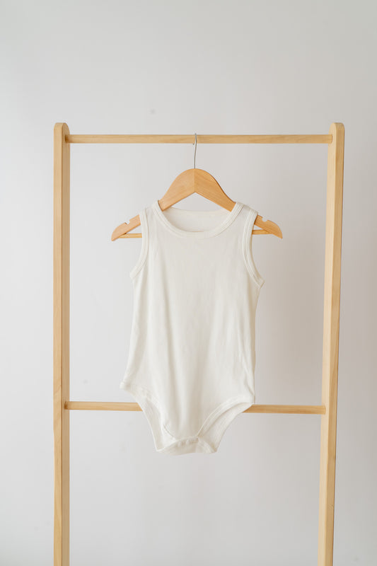White Ribbed Bodysuit