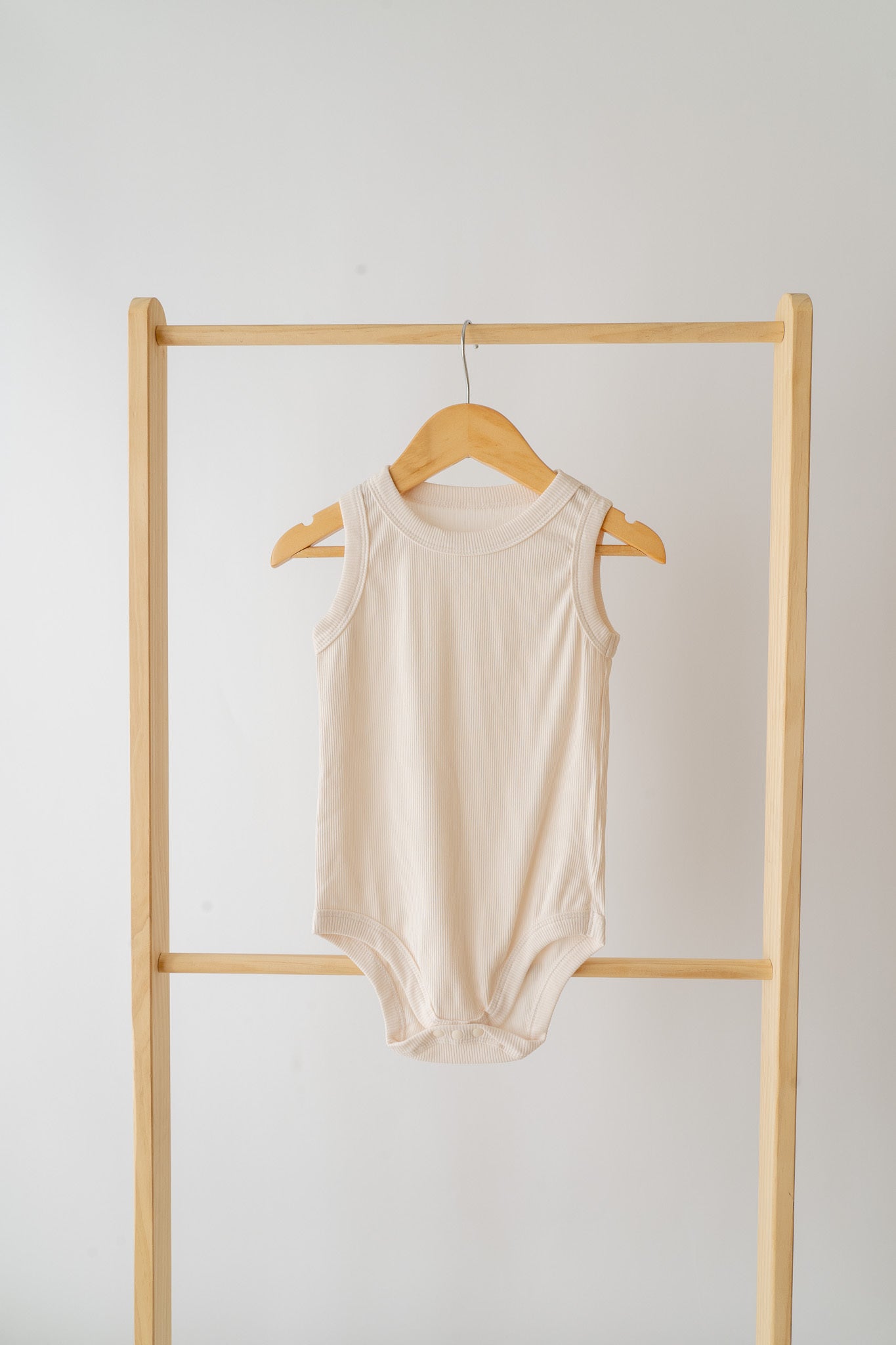 Cream Ribbed Bodysuit