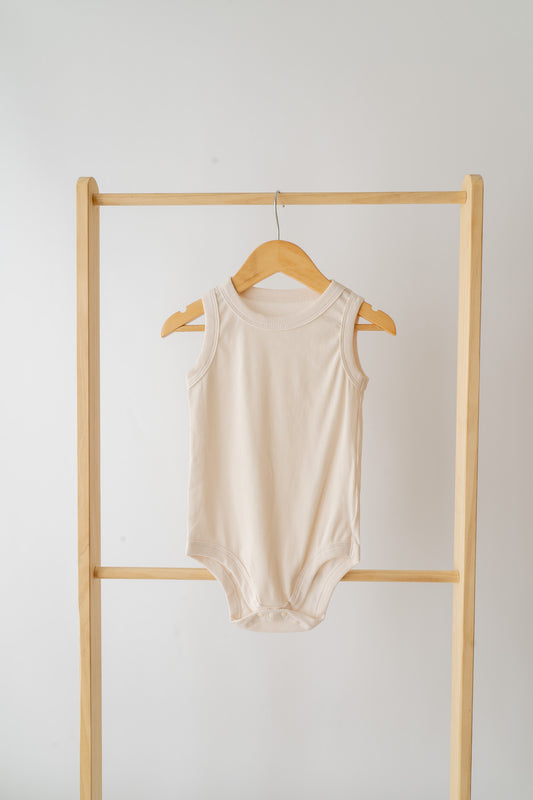 Cream Ribbed Bodysuit