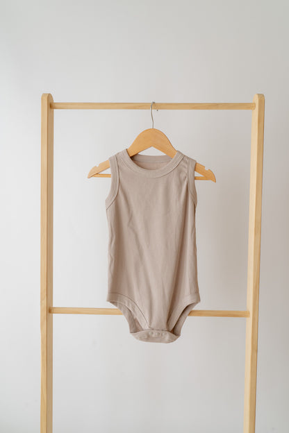Taupe Ribbed Bodysuit