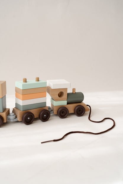 Wooden Pull Train