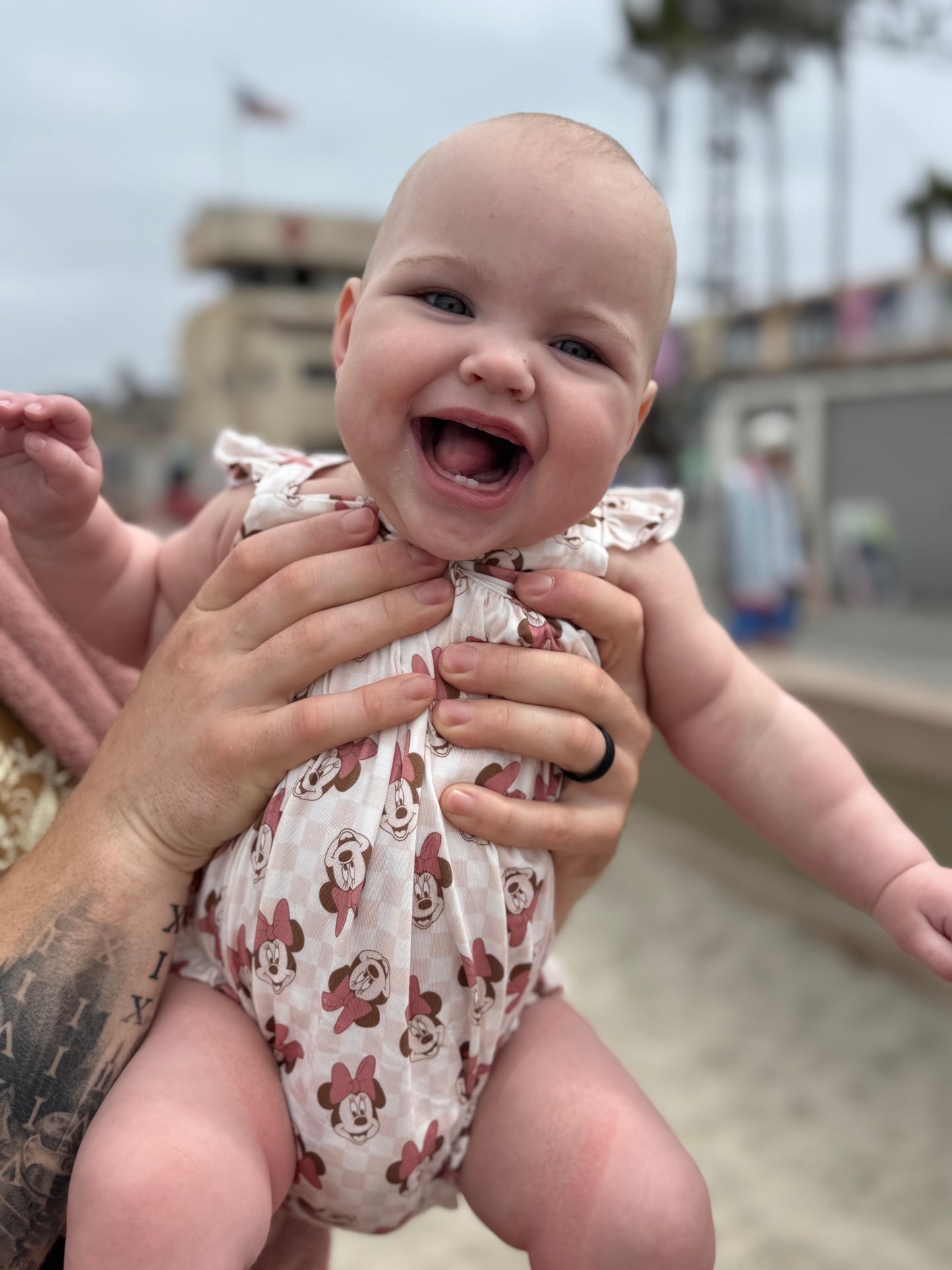 Vintage Minnie bubble romper