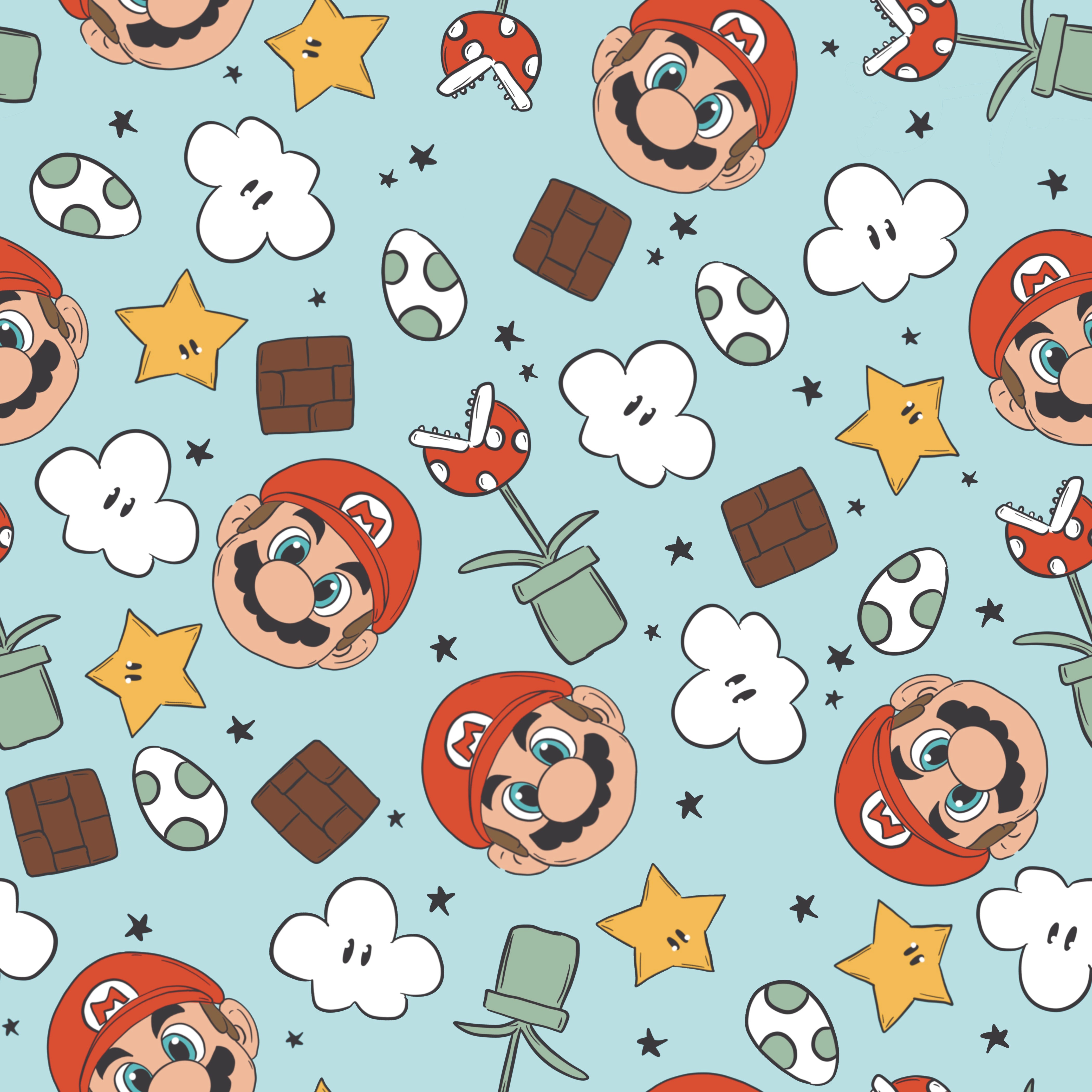 Print Swatch - Mario
