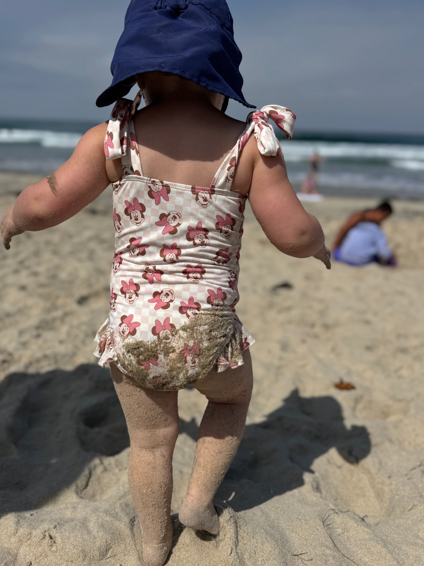 Vintage Minnie Girls One Piece Swim