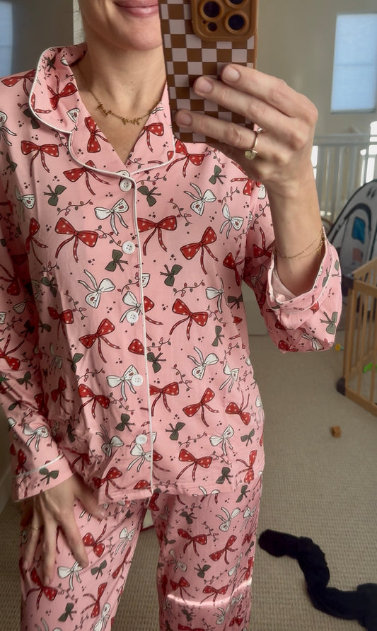 Women's Holiday Bows PJ's
