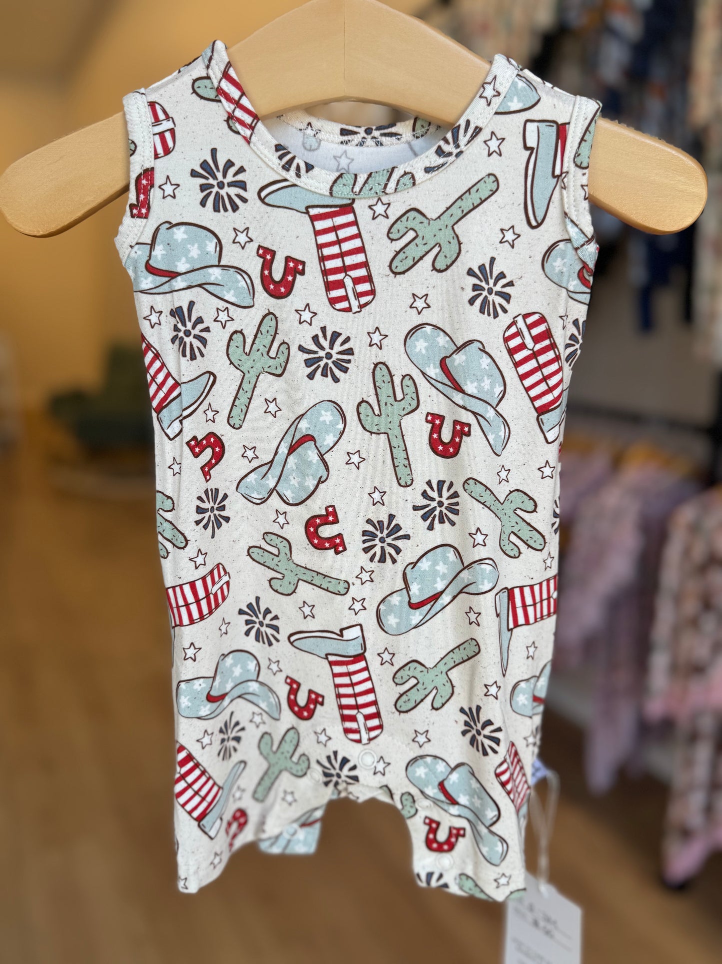 American Rodeo Shorty Tank Romper