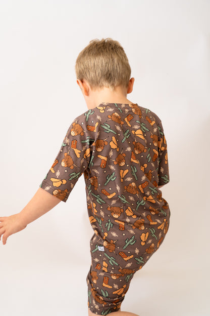 Highland Cow Boy's Casual Set