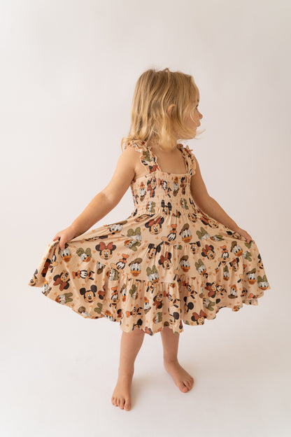 Mickey & Friends Shirred Dress