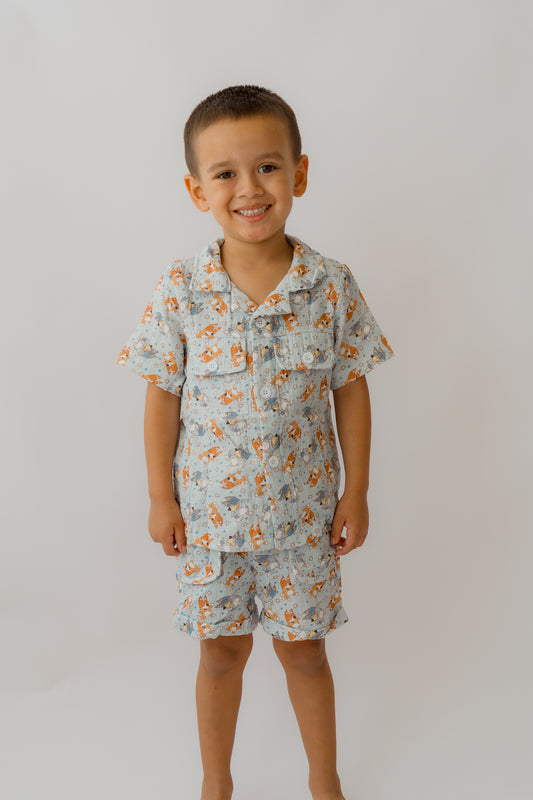 Bluey Muslin Cotton Boy's Set