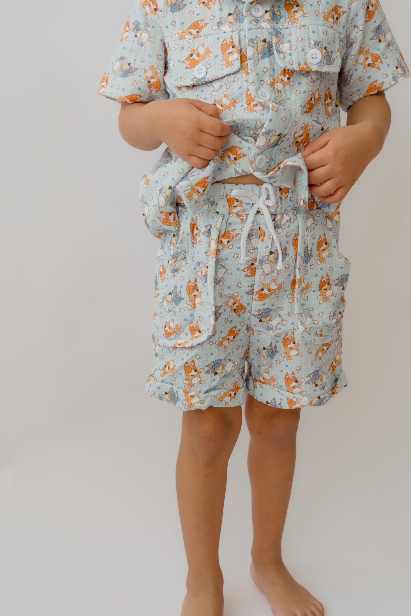 Bluey Muslin Cotton Boy's Set