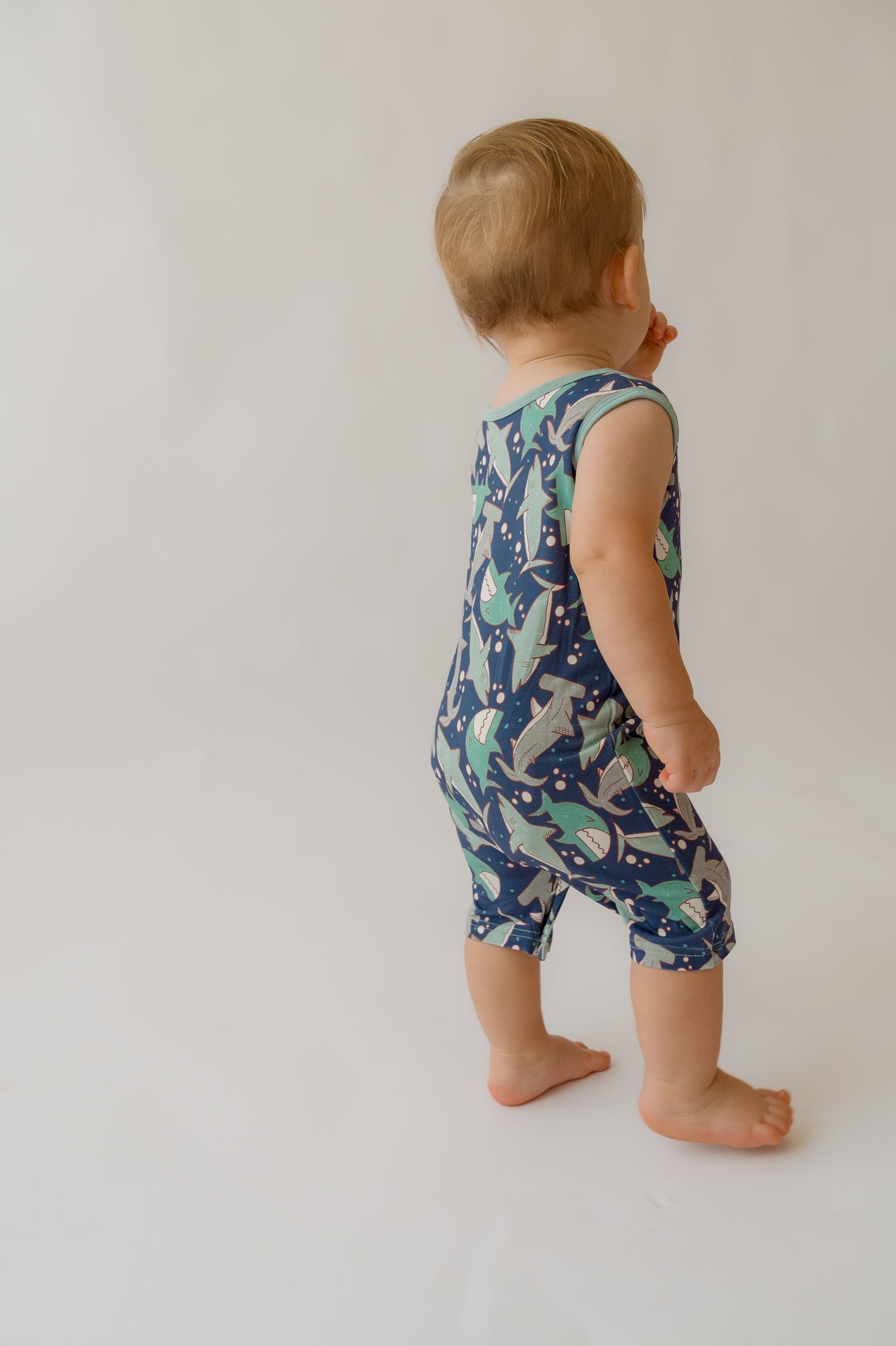 Sharks Shorty Tank Romper
