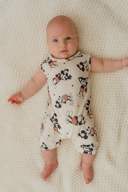 Steamboat Willie Boy's Shorty Tank Romper
