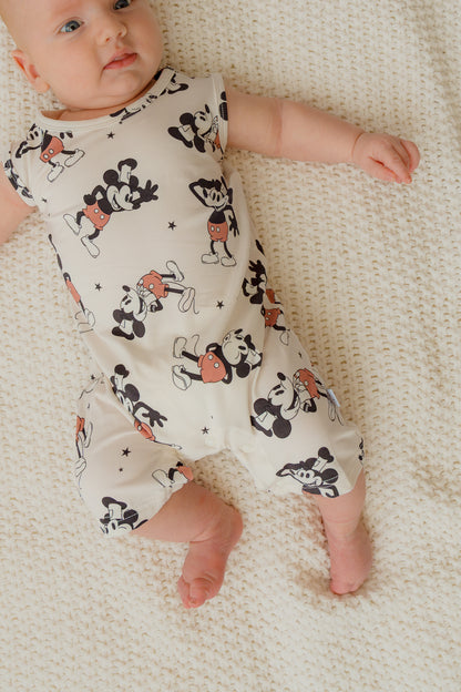 Steamboat Willie Boy's Shorty Tank Romper