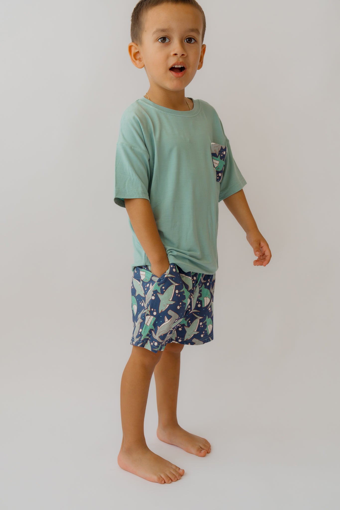 Sharks Boy's Casual Set