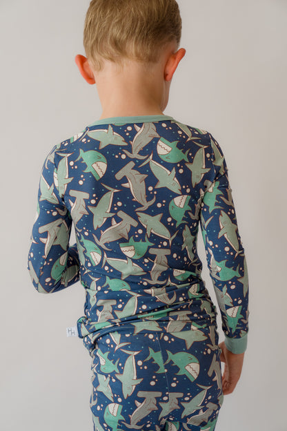 Sharks 2 piece PJ's