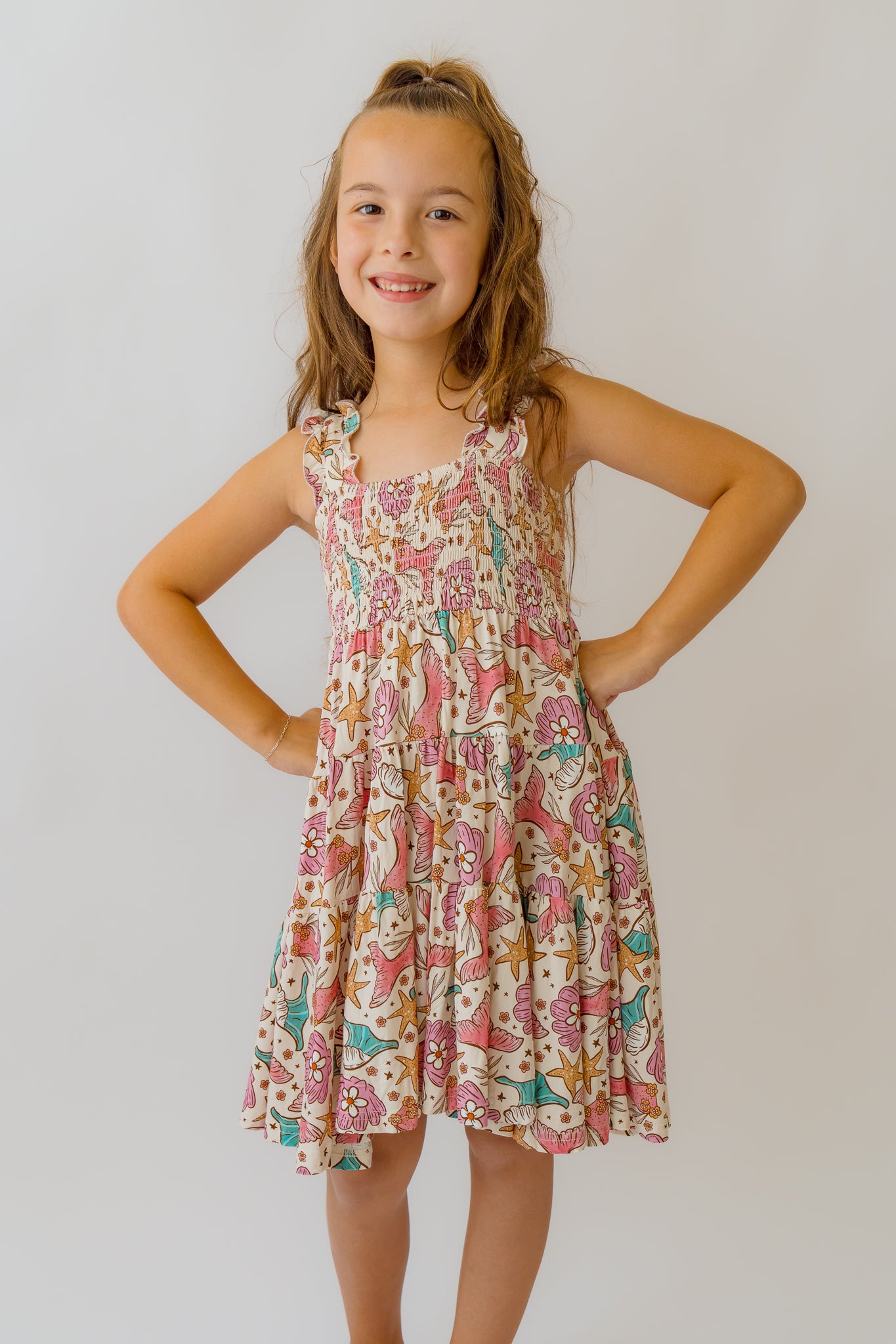 Mermaid Shirred Dress