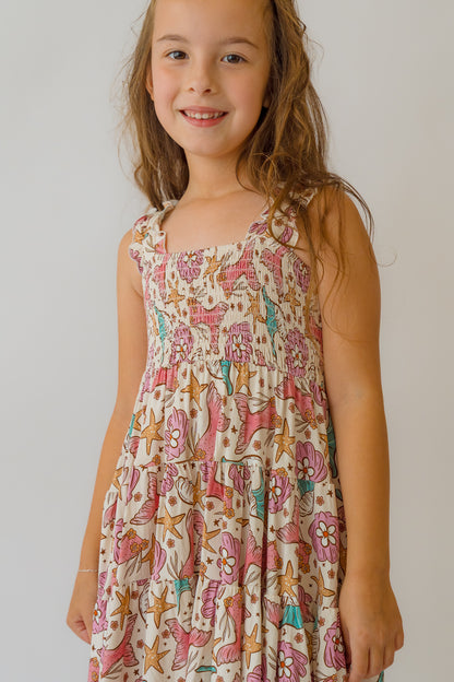 Mermaid Shirred Dress