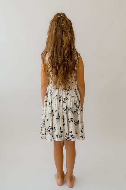 Steamboat Willie Girl's Shirred Dress
