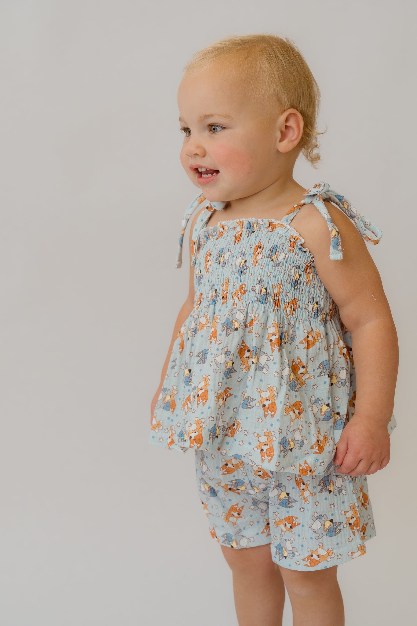 Bluey Muslin Cotton Girl's Set