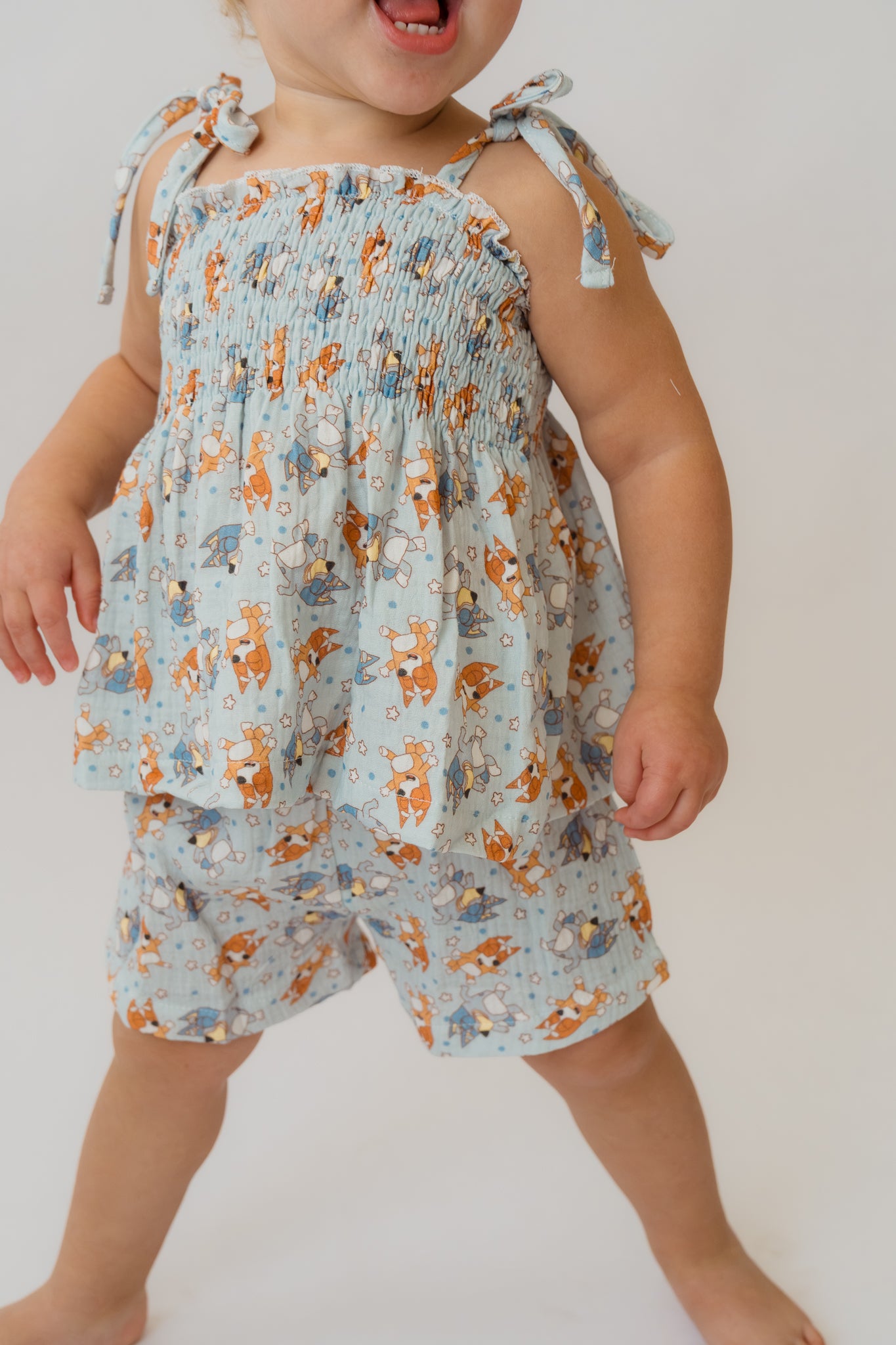 Bluey Muslin Cotton Girl's Set