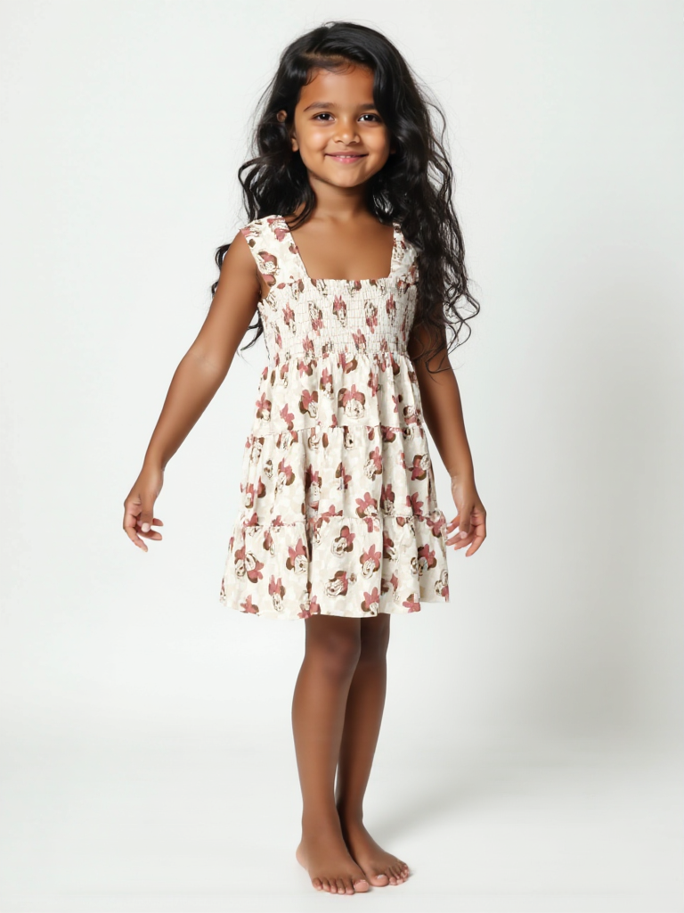 Vintage Minnie Shirred Dress