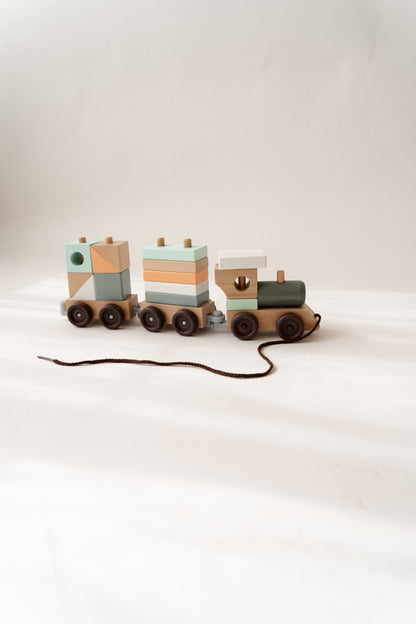 Wooden Pull Train