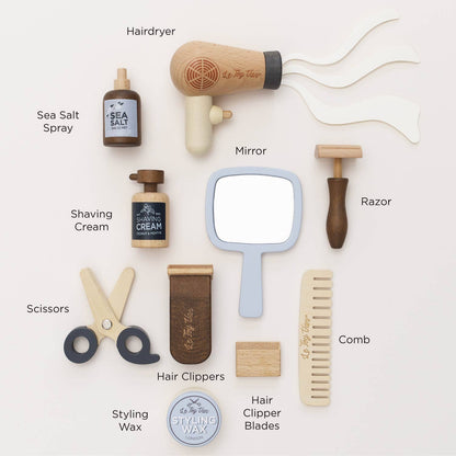 Wooden Barber Kit