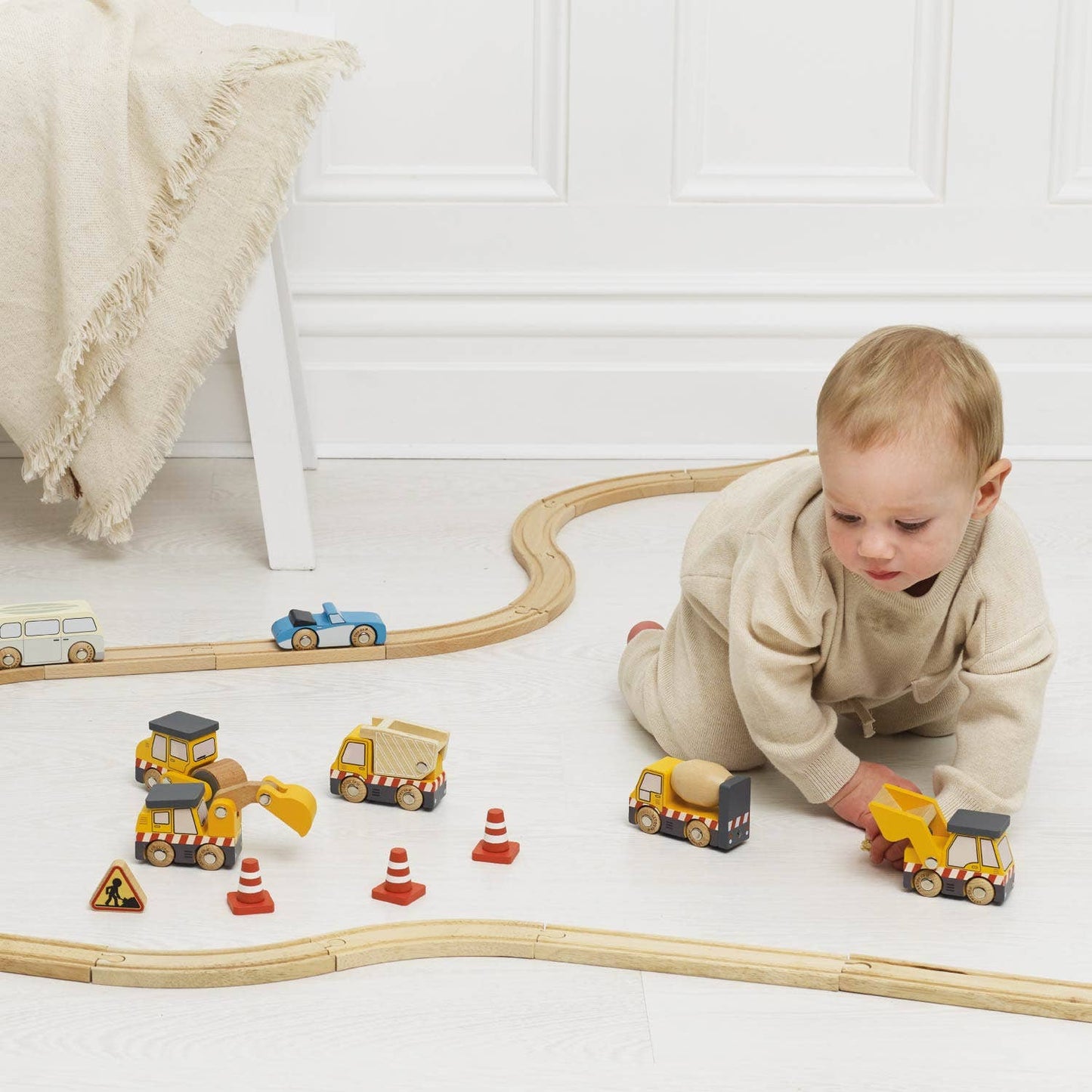 Wooden Construction Vehicle Toys