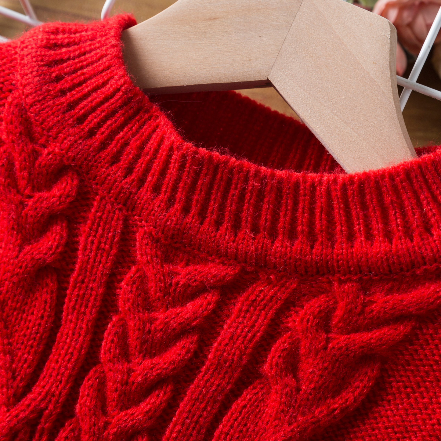 Red Knit Sweater & Tulle Dress